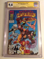 CGC 9.4 SS Marvel Super-Heroes v2 #8 signed Lee Starlin Larsen not 9.8 