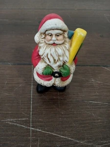 Santa Clause Figurine 3.5" Christmas Decoration Vintage Look - Picture 1 of 8