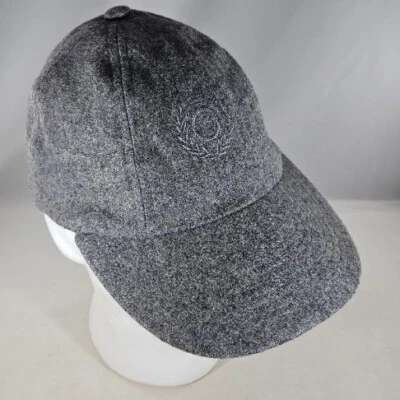 Gorra de baile Liz Claiborne LC Logo gris ajustada para mujer 1995 mezcla de lana Foto 1 de 4
