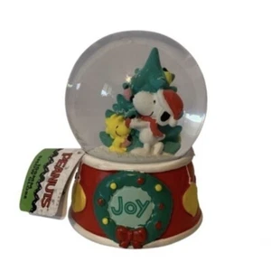 Peanuts Snoopy Woodstock Holiday Snowglobe SEE DESCRIPTION - Picture 1 of 8