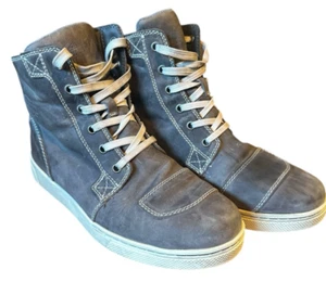 Harley Davidson Kearns Shoe 9 Men’s Gray Leather High Top Motorcycle Shoe Boot - Picture 1 of 21