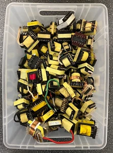 Large Lot of Vintage Transformers / Inductors - Assorted Electronic Components - Picture 1 of 22