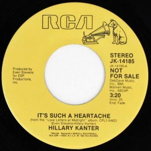 Hillary Kanter, It's Such A Heartache - Same, RCA Records JK-14185 Promo - Foto 1 di 1