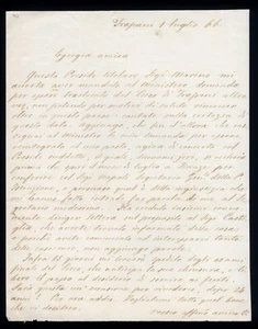 Bohrer 1866 wunderschöner Brief Generalsekretär für Bildung - Bild 1 von 1