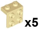 Lego Tan Bracket 1 X 2 - 2 X 2 Stud Piece Building Part Tn03
