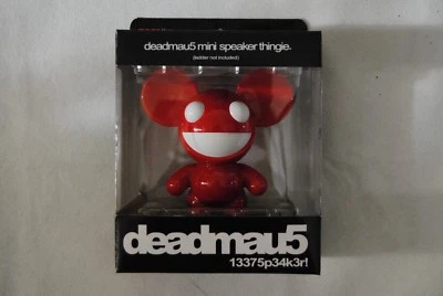 DEADMAU5 RED & WHITE MINI SPEAKER THINGIE NEW OFFICIAL MP3 iPOD PHONE RARE   - Image 1 of 4