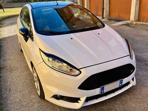 Eyebrows for FORD FIESTA MK7 2012-2017 headlight eyelids lids ABS Plastic Black - Picture 1 of 12