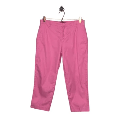 Vintage Ralph Lauren 6 Bubblegum Pink 100% Cotton Capri Crop Ankle Chino Pants - Image 1 of 3