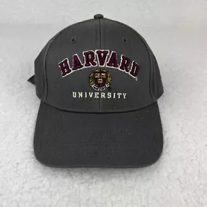 Harvard University Hat Cap Strap Back Grey Champion Embroidered Twill Dad New - Picture 1 of 4