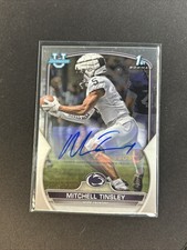 Mitchell Tinsley 1st Rookie RC 2022 Bowman Chrome U Auto Card #72 Penn St