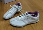 NEW 8.5 Ladies White Pink Sports Running Shoes Sneakers Logo Athletic by Reebok