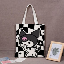Hot selling Kuromi Sanrio Canvas Bag Student Handbag Large Capacity Bag