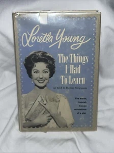 Loretta Young Autobiography 1st Edition Hardcover Dust Jacket Former Library - Foto 1 di 12