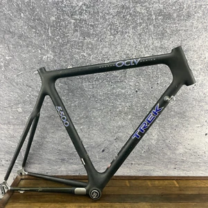 Trek 5500 OCLV Carbon Fiber Frame  60 cm USA 700c Black Race Aero Vintage 130 58 - Picture 1 of 18