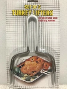 Corning Revere Roasting Turkey, Poultry, & Meat Lifters, Set of 2- NEW - Picture 1 of 1
