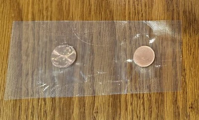 2004-D LINCOLN CENT UNC & BLANK PLANCHET MINT ERROR COIN SET SUPER RARE & COOL - Image 1 of 4