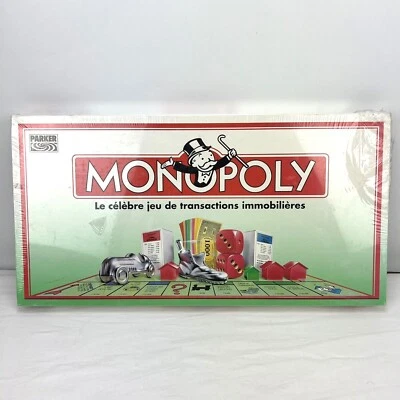 Vintage 1992 FRENCH Monopoly Board Game Parker Brothers Tonka Corporation NEW! - Image 1 of 4