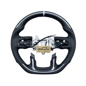 GM.Modi-Hub Carbon Fiber Steering Wheel for 2019-2024 Ram 1500 with heater - Foto 1 di 8