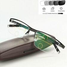 Photochromic Progressive Reading Glasses MultifocalsMens Readers  +1.00~3.00 H16