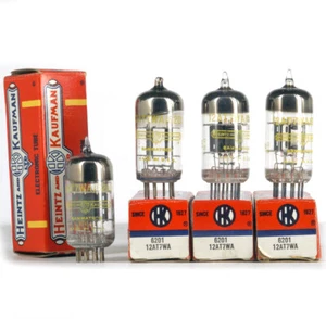 MATCHED QUAD 6201/12AT7WA/E81CC H&K NOS Tube 진공관 真空管 电子管 Valve Röhre Valvula - Picture 1 of 2