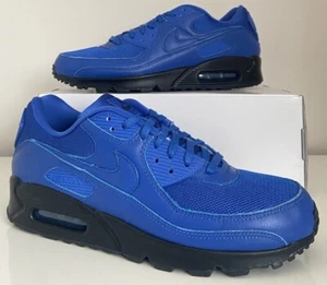 Nike Air Max 90 Size 9 UK, 10 US ‘By You’ Trainers Sneakers Blue Black TN 95 - Picture 1 of 19