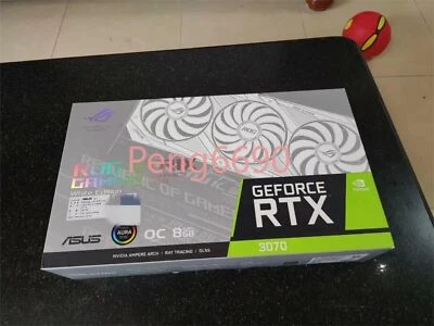 ASUS ROG Strix GeForce RTX 3070 8GB GDDR6 Graphics Card - White - Image 1 of 4