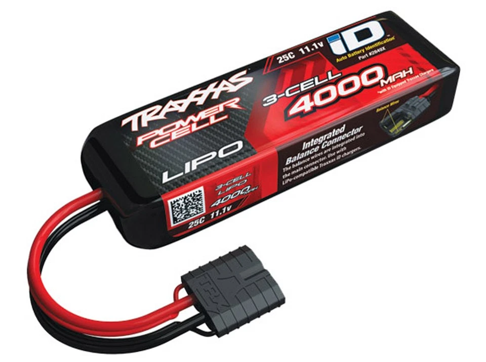 Traxxas Spartan * POWER CELL LIPO BATTERY 4000MAH 11.1V 25C 3S ID * - Image 1 of 1