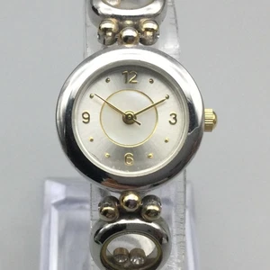 Allude Watch Womens 22mm Silver Gold Tone Bracelet Crystals New Battery 6" - Picture 1 of 15