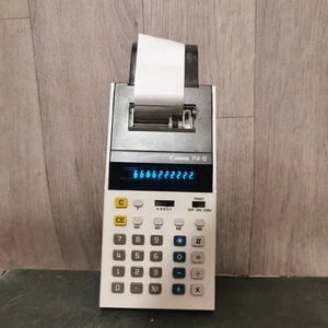 Canon P4-D Printing Office Electronic Calculator Vintage Working Needs Inks - Picture 1 of 19