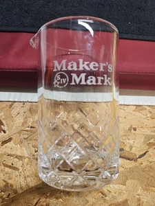 Maker's Mark Bourbon Whiskey Mixing Pitcher W/Pour Spout 5 1/4" Tall Pre-owned - Picture 1 of 11