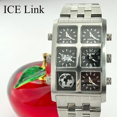 Reloj Hombre IceLink 4 Zona Horaria Raro Batería Nueva 691 De Japón Foto 1 de 4