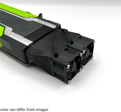 Nvidia Tesla Cooling Mounting Kit dual Fan M10 M40 P40 K80 P100 V100 - NO FAN - Immagine 1 di 3