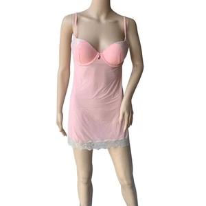 Victoria’s Secret Figura Completa Rosa Encaje Estrás Babydoll Sujetador Push-up 34C Usado en Excelente Condición - Imagen 1 de 9