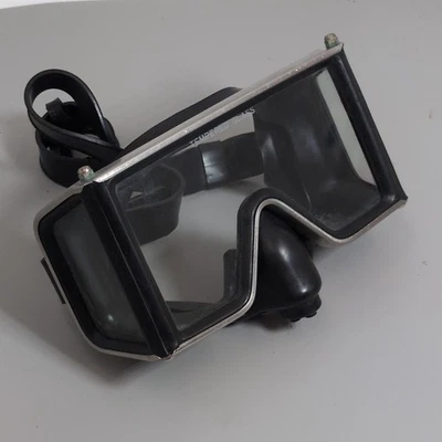 Vintage US Divers Aqua-Lung Wrap Around Scuba Dive Mask 1980s Men’s Tempered - Image 1 of 4
