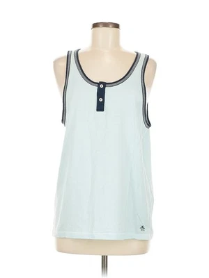 Camiseta An Original Penguin by Munsingwear Feminina Azul Sem Mangas M - Imagem 1 de 4