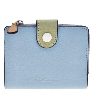 Tory Burch Color-Block Bi-Fold Leather Wallet 152910-400 - Picture 1 of 5