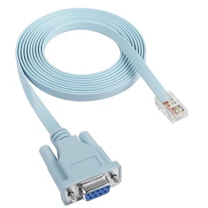 Cable de consola YACSEJAO - DB9 9 pines puerto serie hembra RS232 a macho RJ45 0,3 m - Imagen 1 de 8