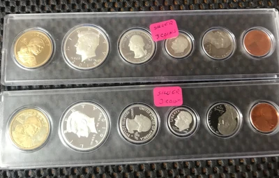 2010 S 6 Coin Silver Birthyear & 2019 S 6 Coin Silver Birthyear Set in Whitman - Image 1 of 4