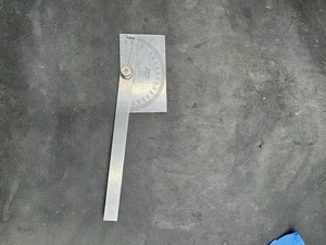 General Hardware No. 17 Machinist Protractor - Stainless Steel - Made in USA - Picture 1 of 6