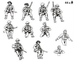 Mütze Maßstab 1/72 WWII British Tank Riders & Crew. Modellbausatz - enthält 1 Anguss - 8264 - Bild 1 von 2