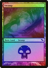 Swamp (291) FOIL Shadowmoor HEAVILY PLD Basic Land MAGIC GATHERING CARD ABUGames