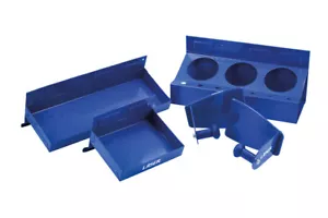 Powder Coated BLUE Magnetic Tray Can Driver Holders & Magentic Tray Set 4pc - Picture 1 of 6