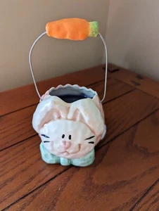 Easter Bunny Basket Candle Simply Country Gift & Candle Shop Light Coconut Scent - Picture 1 of 8