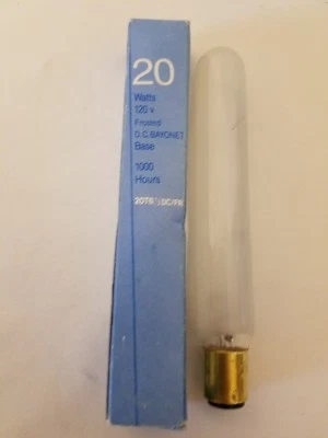 Generic 20W 120V Frosted DC Bayonet T6-1/2 Exit Lamp Light Bulb 20T6-1/2DC/FR - Image 1 of 2