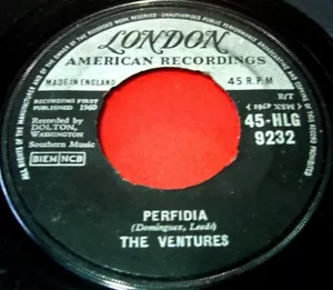 The Ventures Perfidia 7" UK ORIG 1960 London American Surf Instrumental VINYL - Picture 1 of 4