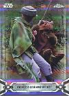 Star Wars Chrome Legacy Refractor Base Card 138 Princess Leia And Wicket