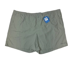 Columbia PFG Backcast III Men's 6X Water Shorts UPF 50 Lined Pockets Light Green - Picture 1 of 14