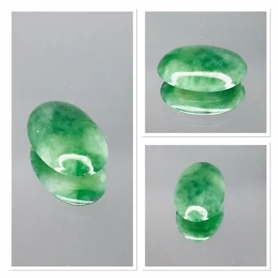 Jadeíta birmana ☼ Cabujón 4,10 quilates RARA piedra preciosa verde viva sin tratar Foto 1 de 4