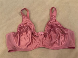Sujetador Fayreform 42C rosa con alambre no acolchado encaje - Imagen 1 de 4