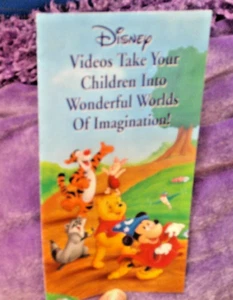 DISNEY VHS VIDEO INSERT SING ALONG SONGS POOH SPOT - Picture 1 of 2
